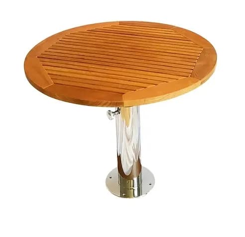 Qpal Yuvarlak Teak Masa