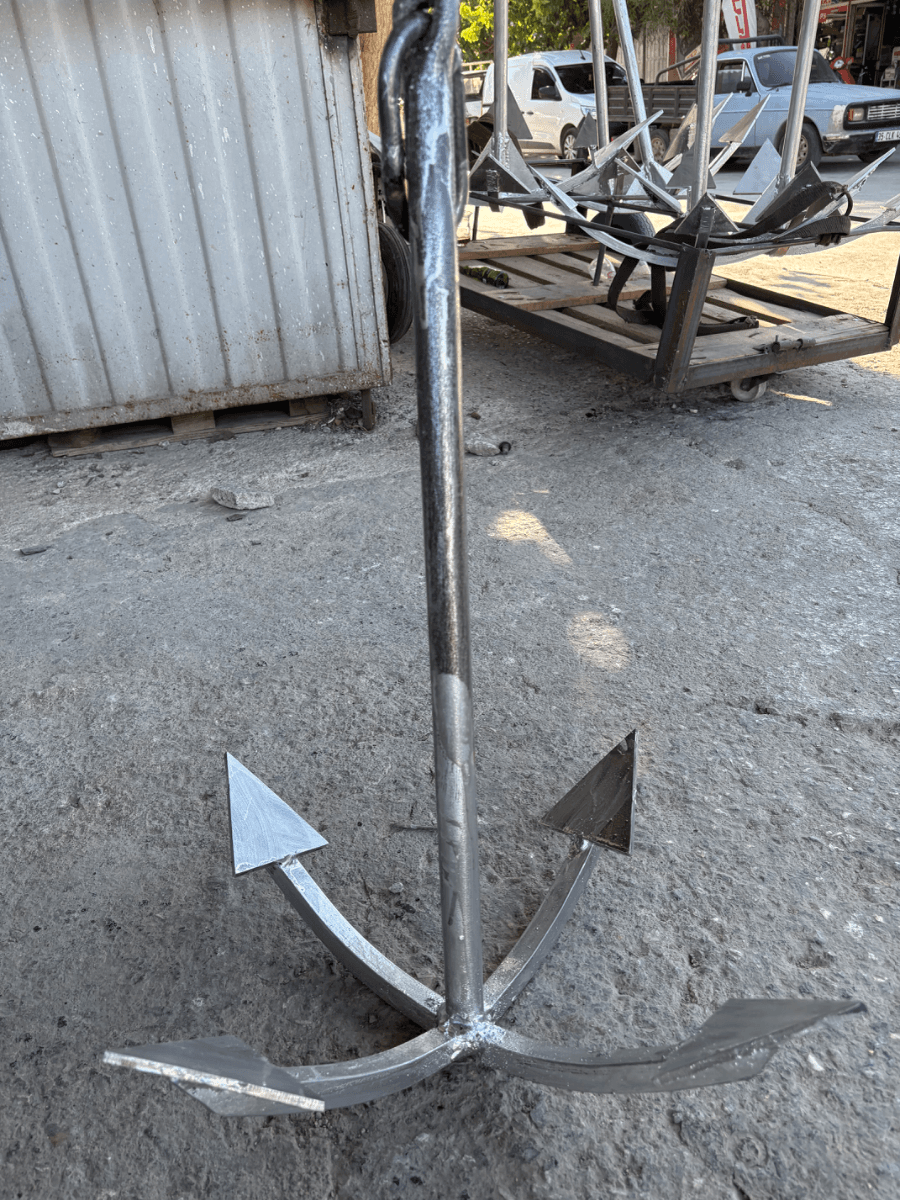8 kg Sıfır Özel Yapım Tekne Çapası (Hiç Denize Değmedi)