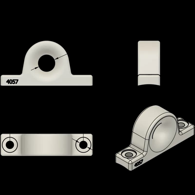 Z-SPARS - FAIRLEAD (ALUMINIUM)