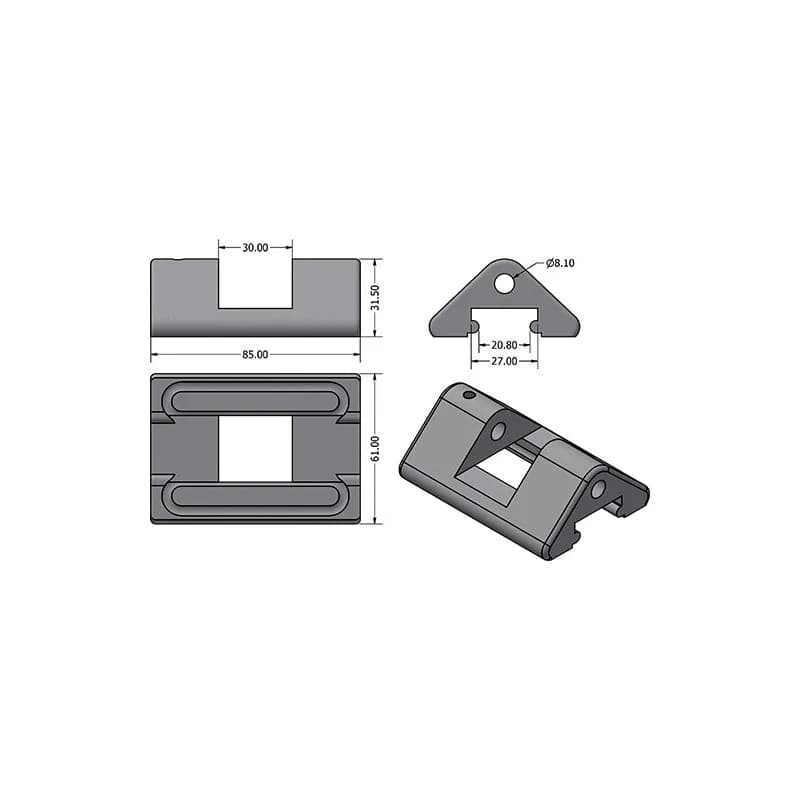Z-SPARS - BATTEN CAR BODY C25/2 D2961 (BALL BEARING NOT INCLUDED - REGUIRES 34 BALL BEARINGS - 4515)