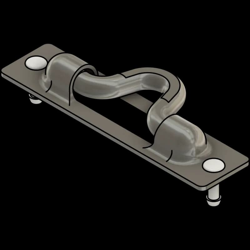 Z-SPARS - BOOM BAIL SLIDER (FOR Z360-Z480 BOOMS) - 120 x 30 MM