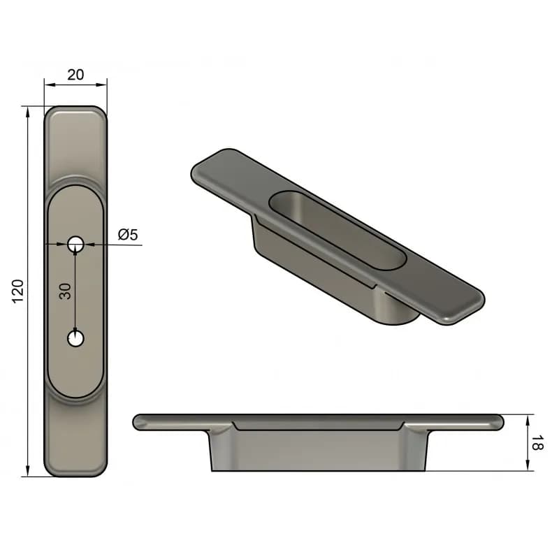 Z-SPARS - CLEAT 120 MM PLASTIC