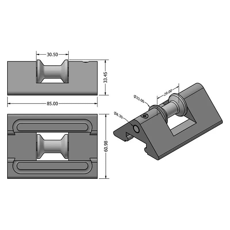 Z-SPARS - INTERMEDIATE CAR WITH DERLIN SPOOL C25