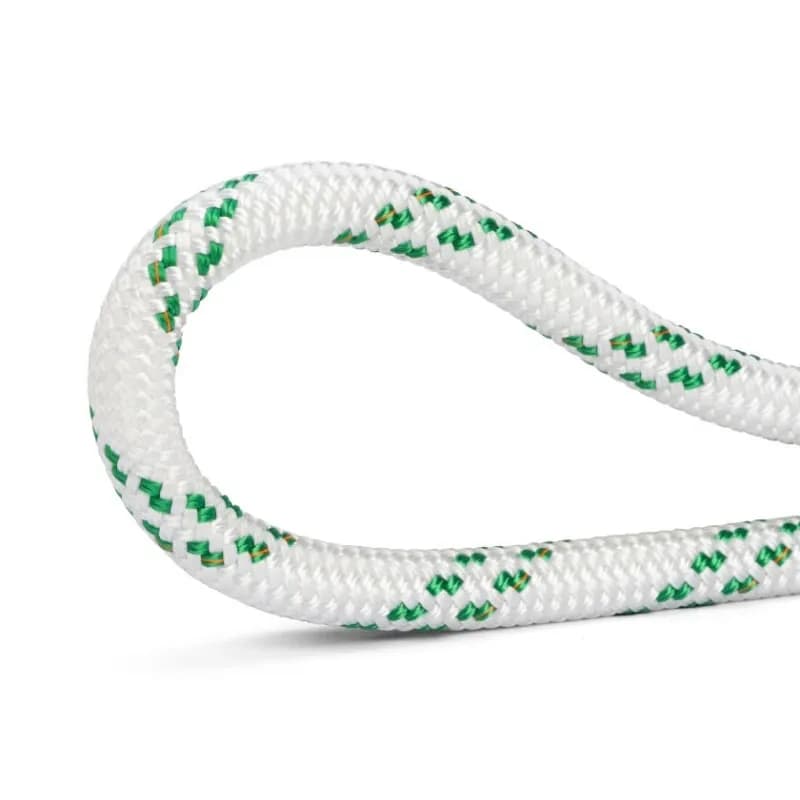 MEGA TWIN DYNEEMA - 10 MM - WHITE/GREEN (GLEISTEIN) - price per meter