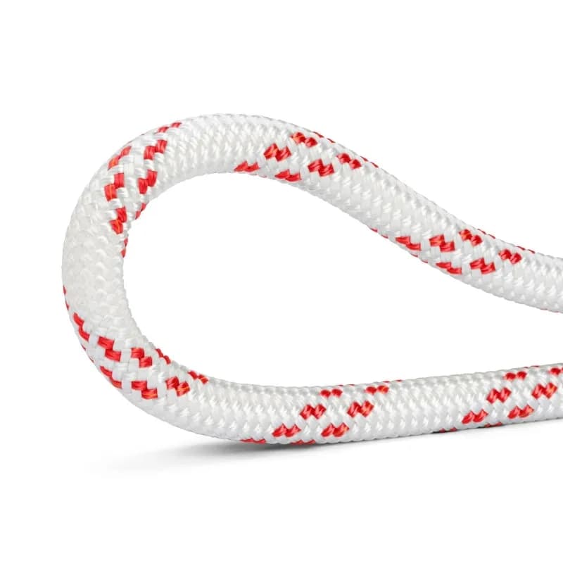 MEGA TWIN DYNEEMA - 12 MM - WHITE/RED (GLEISTEIN) - price per meter