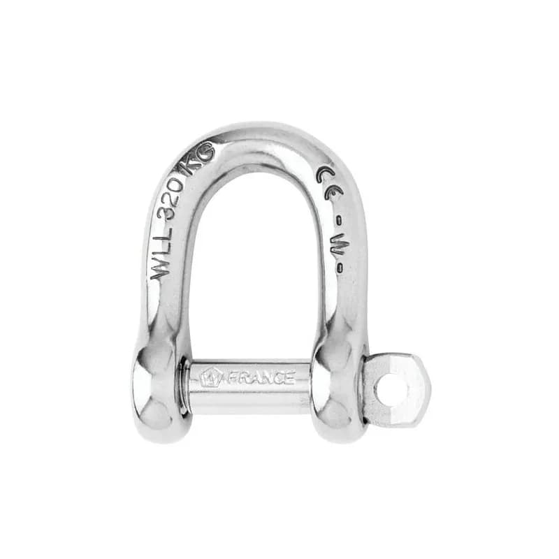 WICHARD - Self-locking D shackle - Dia 8 mm