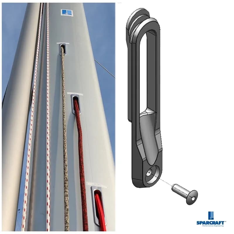 SPARCRAFT - HALYARD EXIT STAINLESS STEEL Ø12 COMPLETE S622