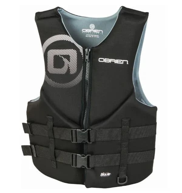 BEDEN:XL (OBRIEN VEST MENS TRADITIONAL BLACK/GRAY)