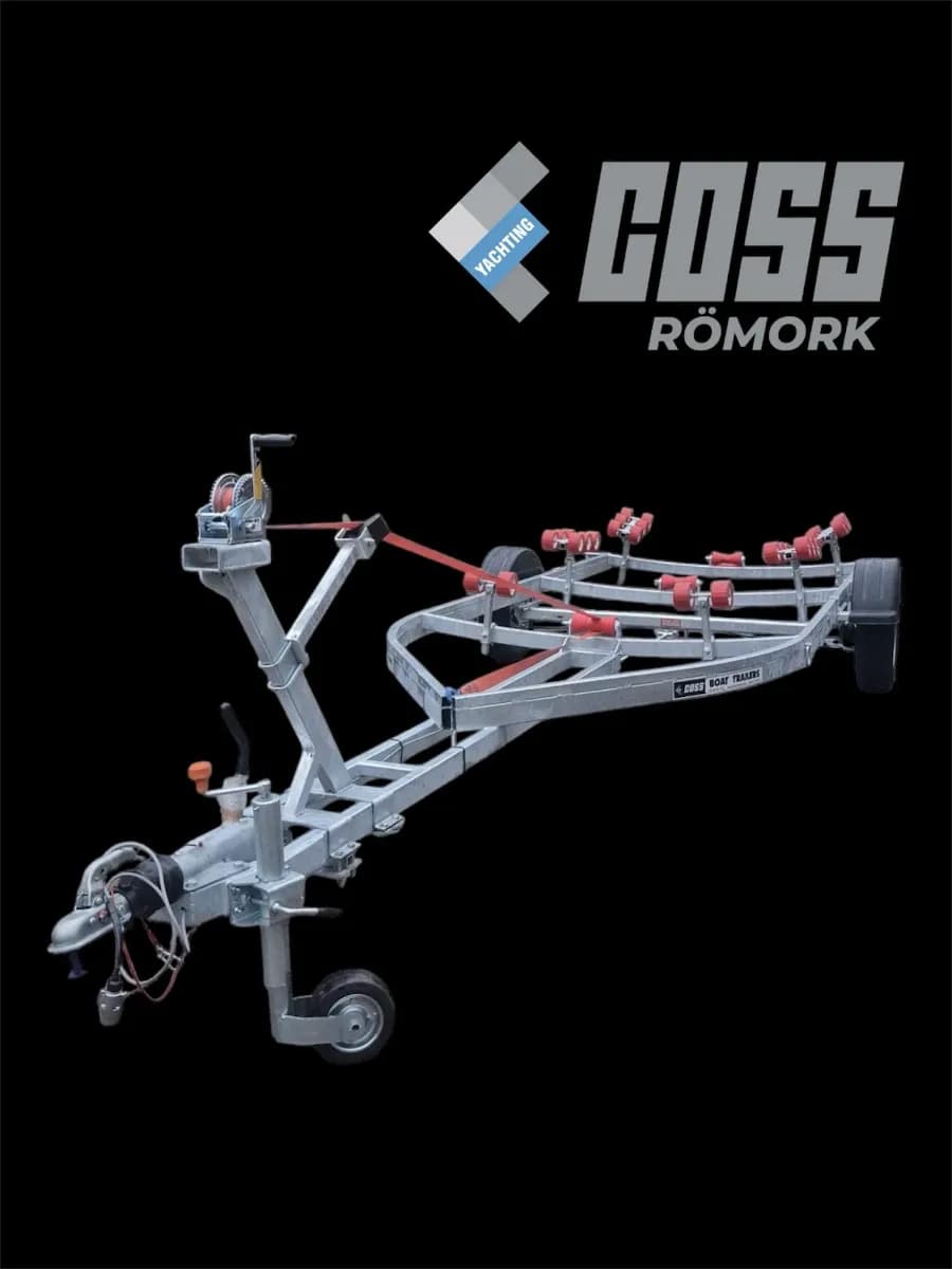 Coss Römork 6.5m Frenli Çoklu Roller Sistem Tekne Römorku