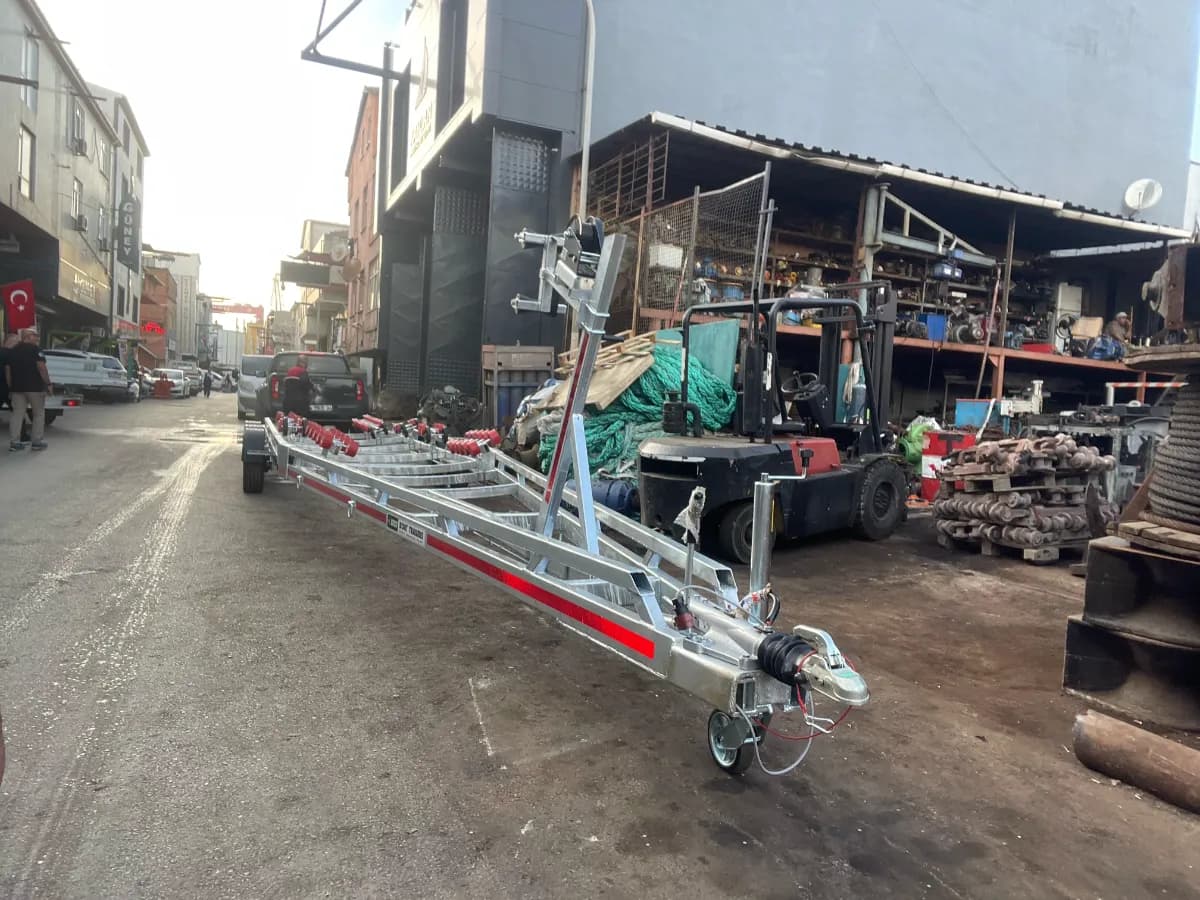 Coss Römork 12m Frenli 3 Dingil Profesyonel Tekne Römorku