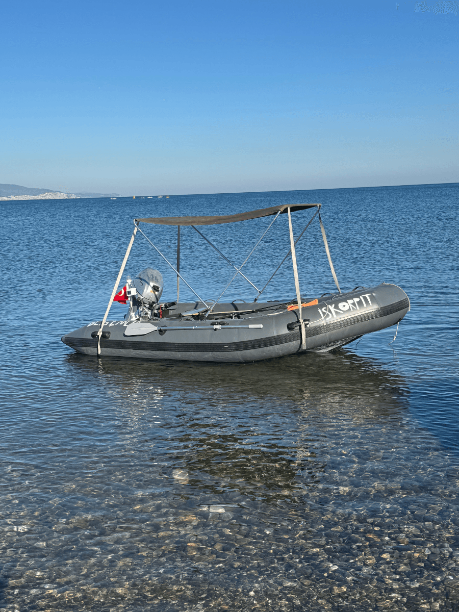 4 metre katlanır ahşap taban bot 20hp Honda uzun şaft motor